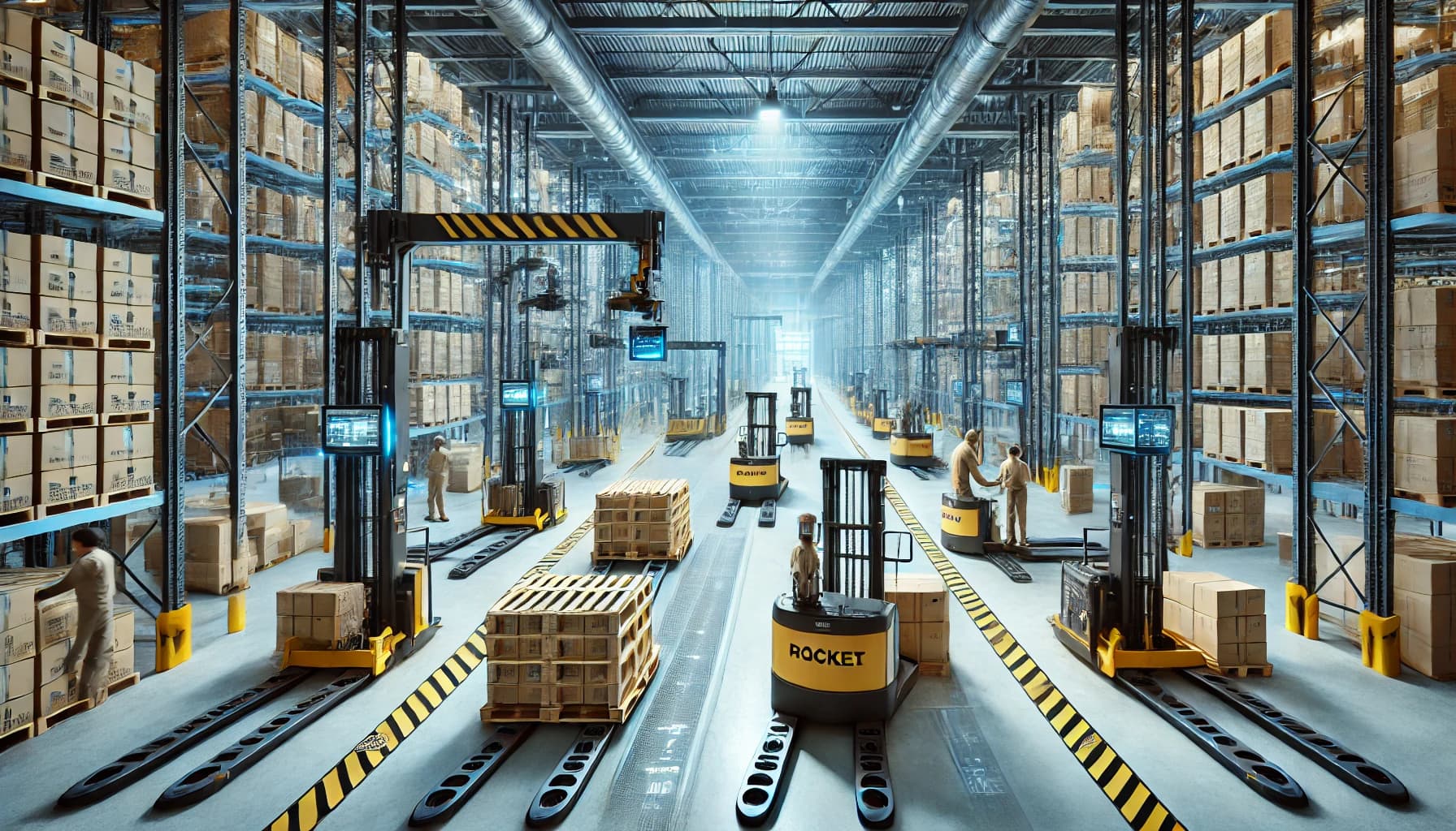 Restacking pallets operations forecast for U.S. freight hubs between 2025 and 2030
